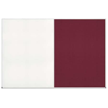 United Visual Products Enclosed Corkboard, 1 Door, 24"x36", 4" Fra UV3408-SATIN-SURF